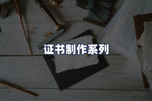 证书制作系列